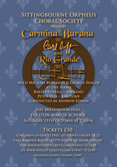 SOCS Carmina Burana Poster